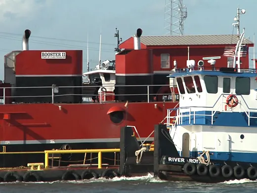 Barge on Houston Ship Channel